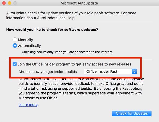 microsoft autoupdate for mac 2011 is not working